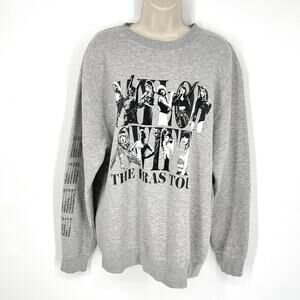 Taylor Swift Eras 2023 Concert Tour Official Merchandise Sweatshirt Sz L Gray